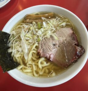 麺来亭で食べた塩ラーメン