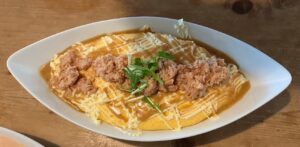 オムライス→明太子とツナの和風ソース