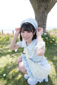 ブルーハワイレモン　衣装　大西葵　水色　チェック