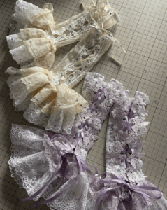 きゅるりんってしてみての中華風衣装に使われているアームカバー