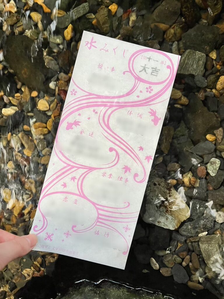 水みくじの写真