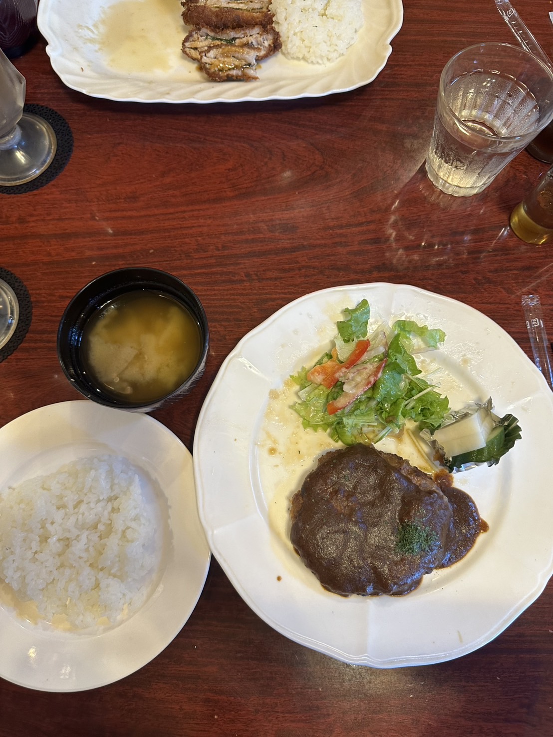 トップハウス　 ハンバーグのケーキセットの写真