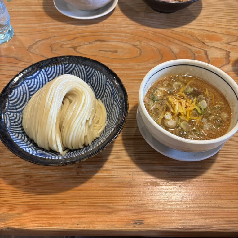 麵一直のゆず醤油つけ麺の写真
